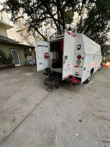 Magnet Plumbing service vehicle on-site for Slab Leak Repair in Mar Lee